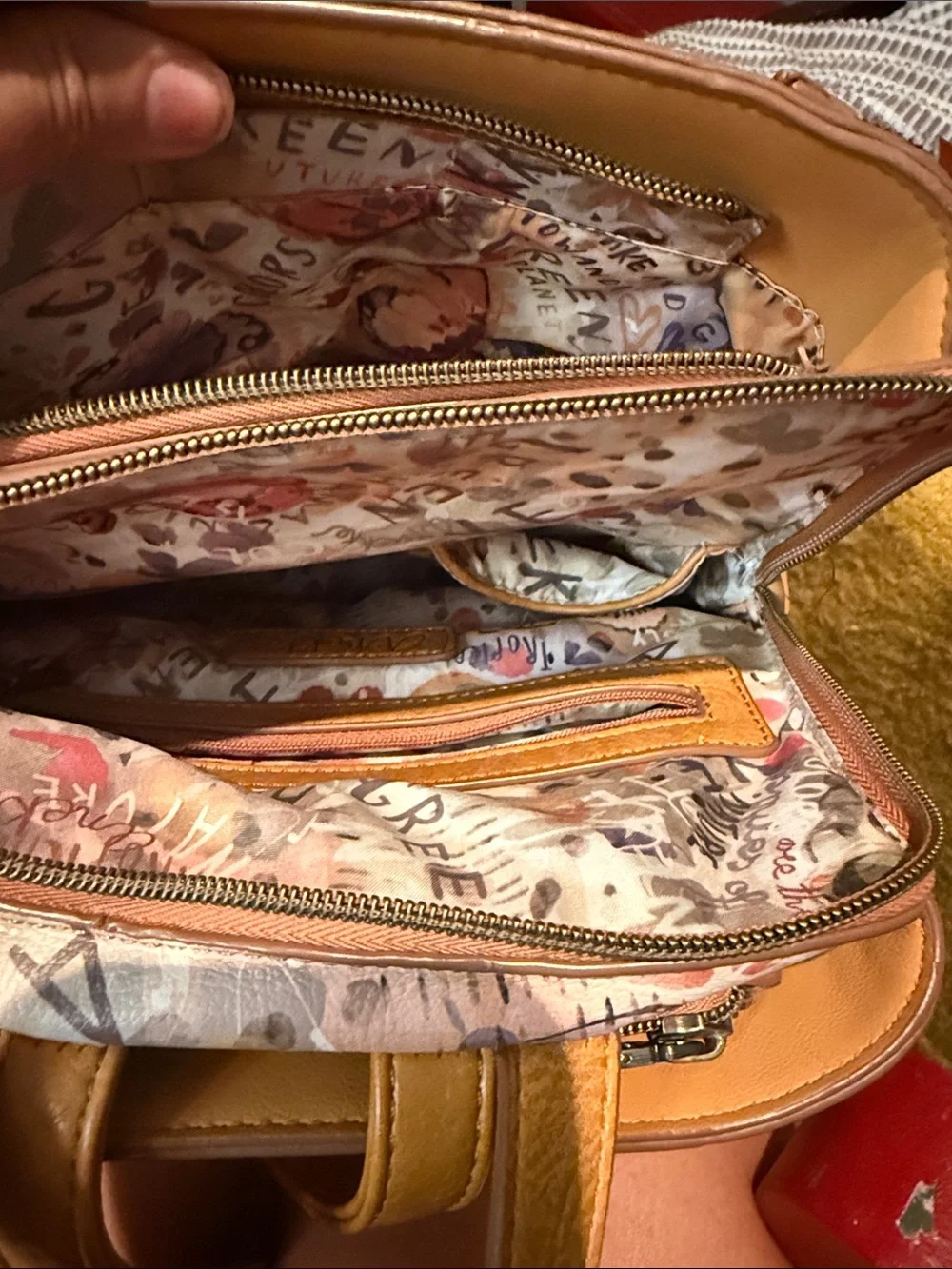 Anekke Tan Laser-Cut Backpack - Love to Share